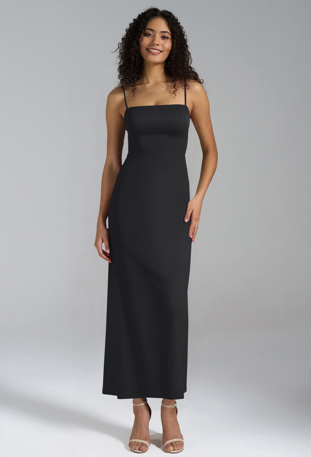 AW Laila Black Metallic  Wedding Guest Dresses